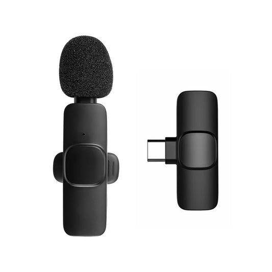 Wireless Microphone Lavalier Microphone Live Broadcast Game Mic Noise Cancelling Audio Video Recording Mini for Phone Android