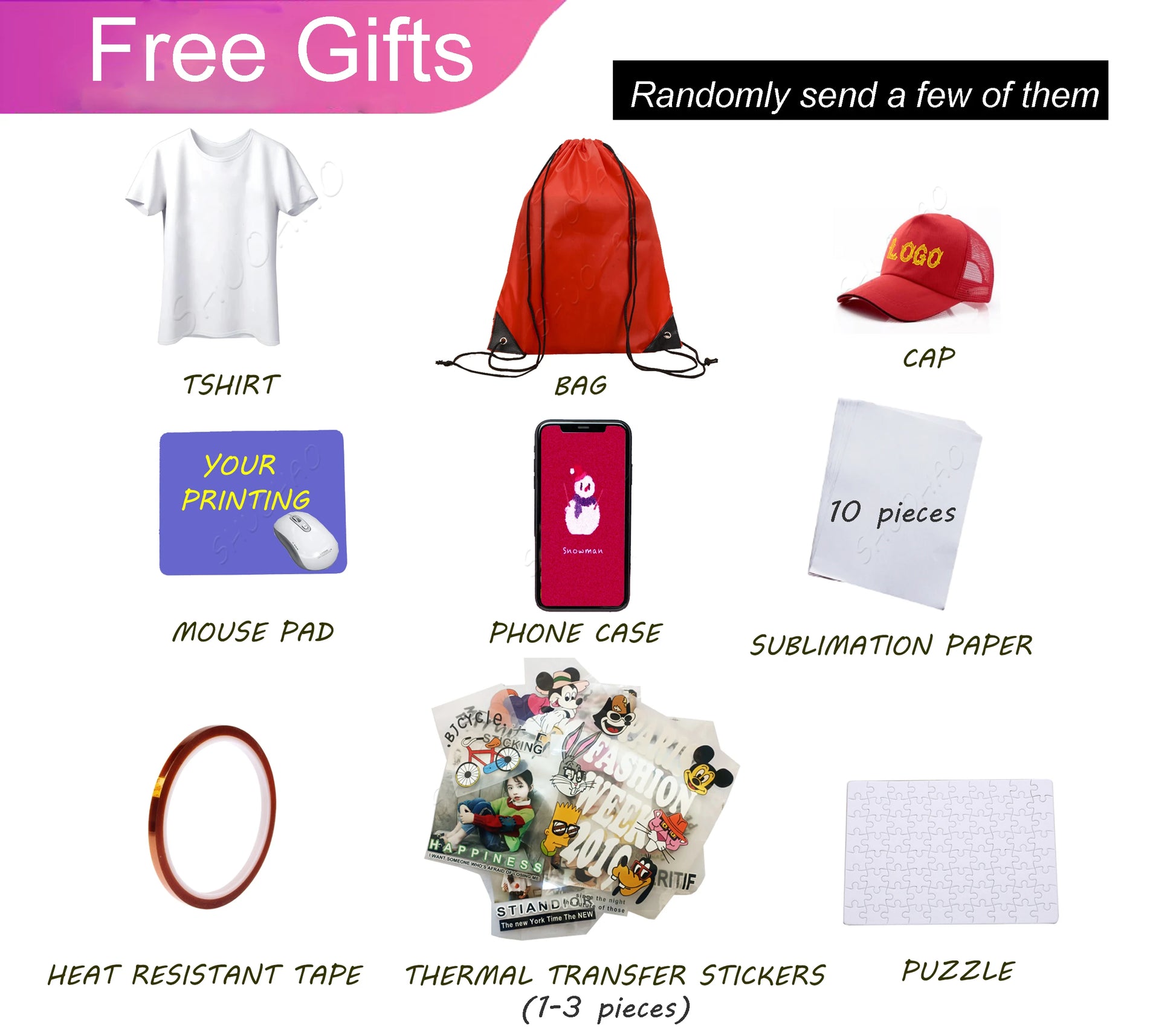 Cheap 30*38CM 8 in 1 Combo Heat Press Machine Sublimation Printer 2D Heat Transfer Machine for Cap Mug Plate Tshirts CE Approved