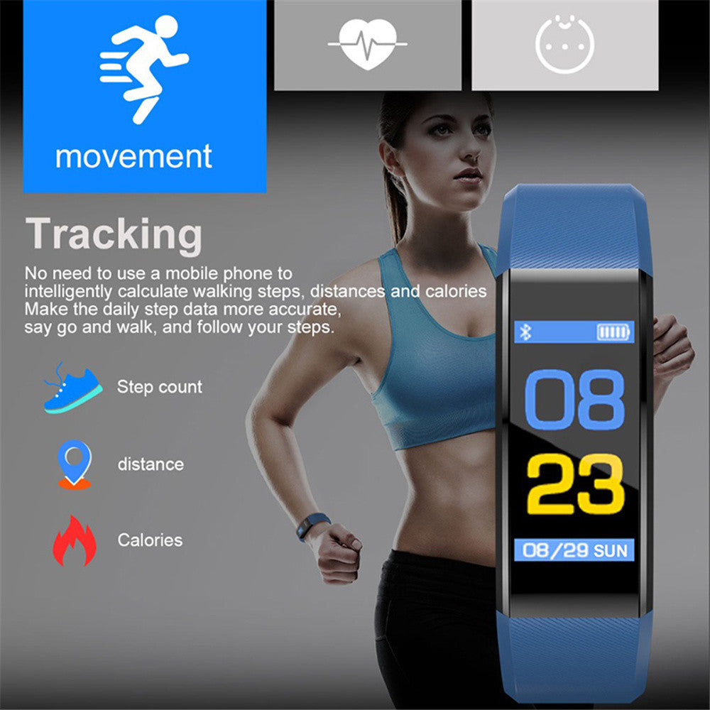 Bluetooth Smart Bracelet Heart Rate Sleep Monitor Sport Watch Fitness Tracker AU