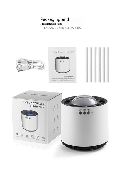 Desktop Mist Humidifier for Office and Home Porous Decor